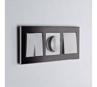 Перекрестный переключатель одноклавишный (серебряный) / W1113006