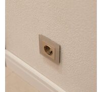 Розетка с заземлением (шампань рифленый) / W1171010