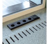 Выключатель одноклавишный проходной с подсветкой (черный матовый) / W1112108