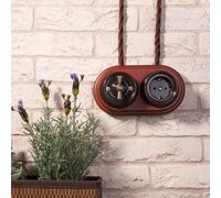 Рамка на 2 поста (итальянский орех, Legend) / W0025225