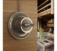 Рамка на 1 пост Retro (бронза, Antik Runda) / WL70-frame-01