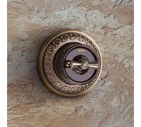 Рамка на 1 пост Retro (бронза, Antik Runda) / WL70-frame-01