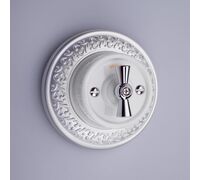 Рамка на 1 пост Retro (жемчужный, Antik Runda) / WL70-frame-01