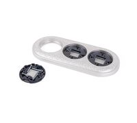 Рамка на 3 поста Retro (жемчужный, Antik Runda) / WL70-frame-03