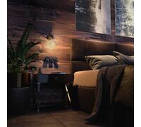 Розетка с заземлением и шторками (коричневый) Ретро / WL18-03-02