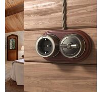 Переключатель одноклавишный Retro (Бронзовый) / W5712012