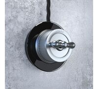 Переключатель одноклавишный Retro (Матовый хром) / WL19-01-03