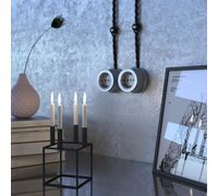 Розетка с заземлением Retro (Матовый хром) / WL19-10-01