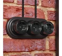 Ретро кабель витой 3х2,5 (черный) / W6453608