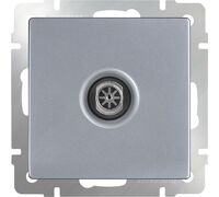 ТВ-розетка проходная (серебряный) / WL06-TV-2W