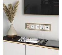 ТВ-розетка проходная (белый) / WL01-TV-2W