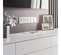 ТВ-розетка проходная (белый) / WL01-TV-2W