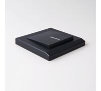 Выключатель одноклавишный с подсветкой (черный матовый) / W1110108