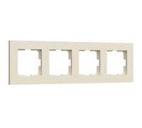 Рамка на 4 поста (айвори матовый, Slab) / W0042962