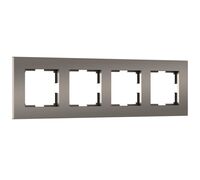 Рамка на 4 поста (бронза матовый, Slab) / W0042963