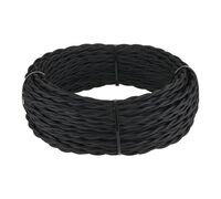 Ретро кабель витой 2х1,5 (черный) / W6452508