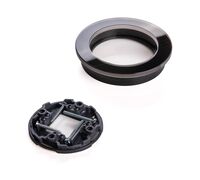 Рамка на 1 пост (черный, Favorit Runda) / W0015108