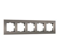 Рамка на 5 поста (бронза матовый, Slab) / W0052963