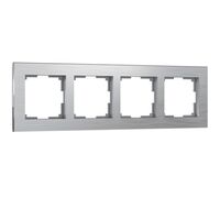 Рамка на 4 поста (алюминий, Aluminium) / WL11-Frame-04