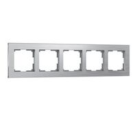 Рамка на 5 постов (алюминий, Aluminium) / WL11-Frame-05