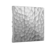 Набор клавиш для выключателя трехклавишного (серебряный, Hammer) / W1239006