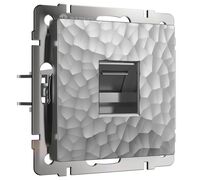 Розетка Ethernet RJ-45 (серебряный, Hammer) / W1281006