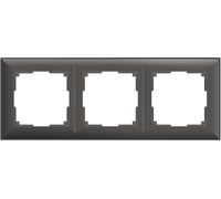 Рамка на 3 поста (серо-коричневый, Fiore) / WL14-Frame-03