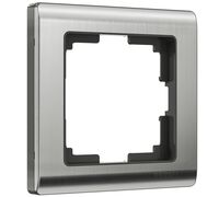 Рамка на 1 пост (глянцевый никель, Metallic) / W0011602