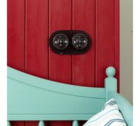 Выключатель на 4 положения двухклавишный Retro (черный) / W5620008