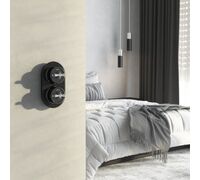 Переключатель одноклавишный (черный) Ретро / W5612008