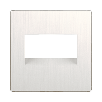 Накладка для двойной розетки Еthernet RJ-45 (перламутровый рифленый) / WL13-RJ45+RJ45-CP