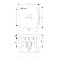 Розетка Ethernet RJ-45 (графит рифленый) / W1181004
