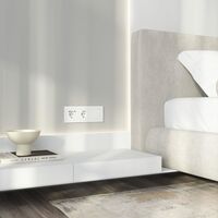 Розетка с заземлением, шторками и USB тип A+C (белый матовый) / Werkel W1171761
