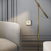 Рамка на 1 пост (белый/золотистая латунь, Baguette) / W0042853