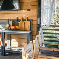 Розетка влагозащ. с зазем. с защит. крышкой и шторками Gallant (графит рифленый) / W5071204