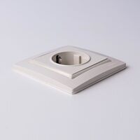 Розетка с заземлением, безвинтовой зажим (слоновая кость) / W1171303