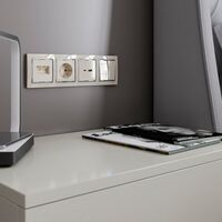 Розетка двойная Ethernet RJ-45 (слоновая кость) / W1181103