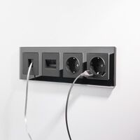 Розетка Ethernet RJ-45 (черный матовый) / W1181008