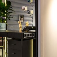 Перекрестный переключатель одноклавишный (черный матовый) / W1113008