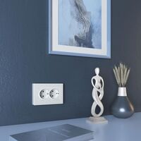 Рамка для двойной розетки (белый, Hammer) / W0082401