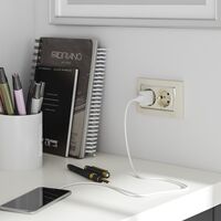 Рамка для двойной розетки (слоновая кость/хром, Snabb) / W0081903