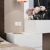 Рамка на 2 поста (белый/золото, Snabb) / W0021933