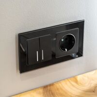 Рамка на 2 поста (черный, Favorit) / W0021108