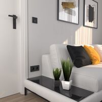 Рамка на 2 поста (черный, Hammer) / W0022408