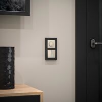 Рамка на 2 поста (черный, Hammer) / W0022408