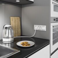 Рамка на 3 поста (белый/хром, Snabb) / W0031901