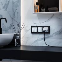 Рамка на 3 поста (черный, Hammer) / W0032408