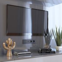 Рамка на 4 поста (черный, Hammer) / W0042408