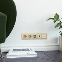 Рамка на 5 постов (шампань, Aluminium) / W0051711