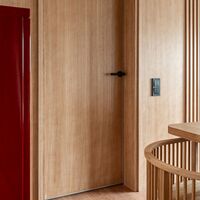 Выключатель двухклавишный (черный, Hammer) / W1220008